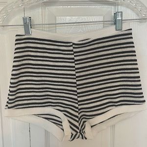 Zara Knit Striped Shorts